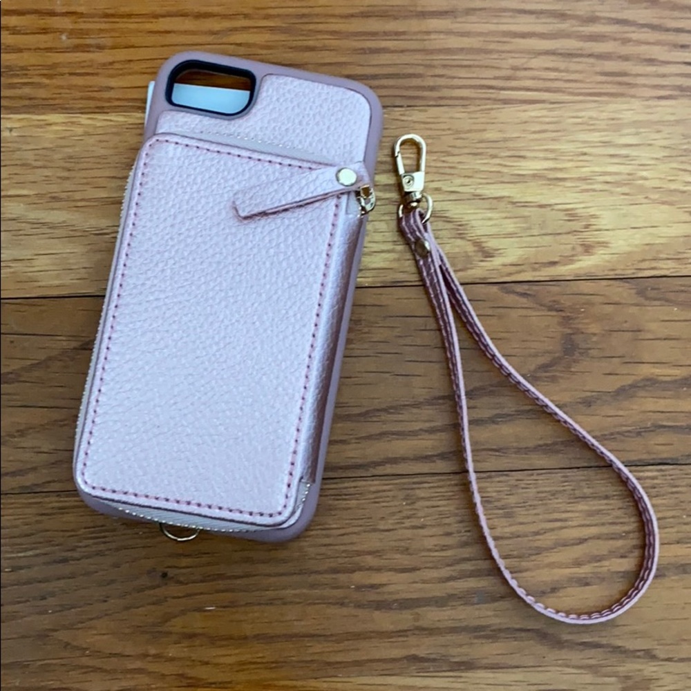 NIB iPhone 7 wallet case Rose Gold